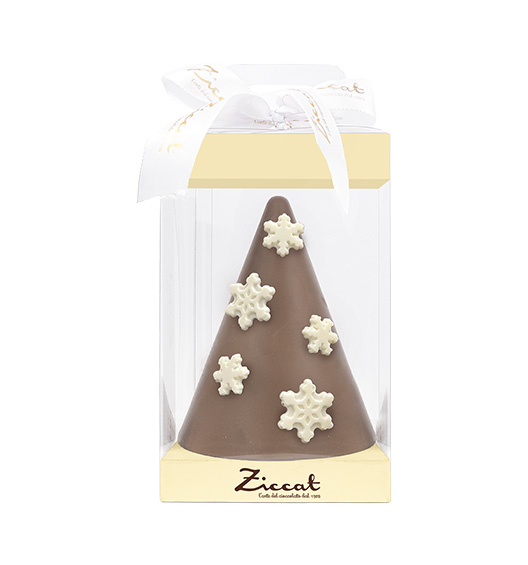 Weihnachtsbaum Schneeflocken Milchschokolade
